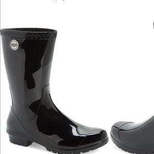 Black Ugh Rain Boots
